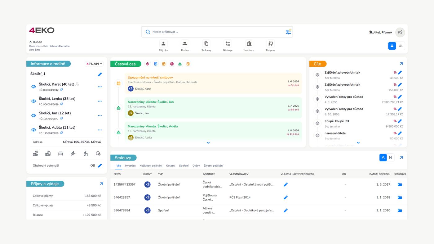 4EKO CRM systém